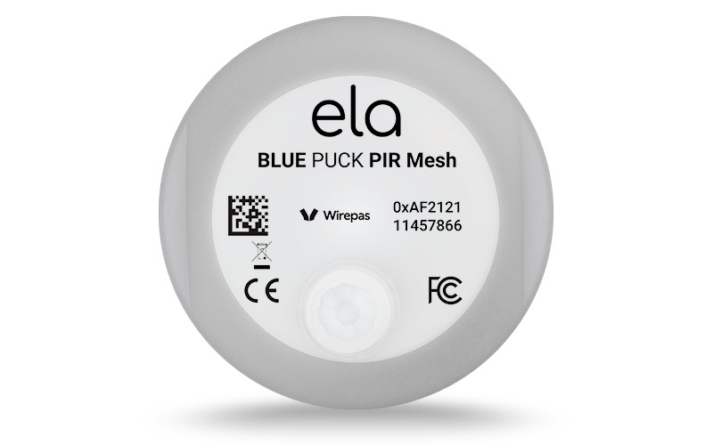 Infrared presence sensor Blue PUCK PIR MESH front view