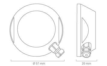 Schéma boitier PUCK DI capteur IoT ELA Innovation